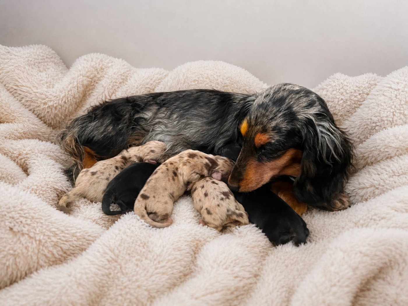 Chiot Teckel poil long Diamondskane